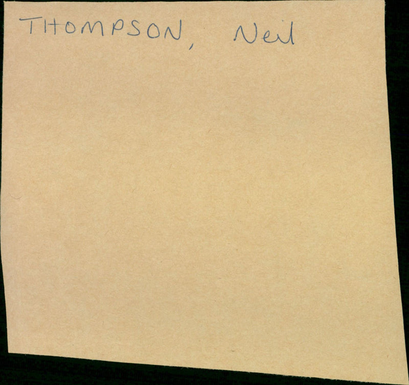 Neil Thompson - Vintage Photograph