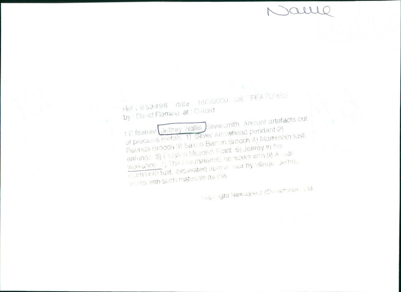 Jeffrey Wallis - Vintage Photograph