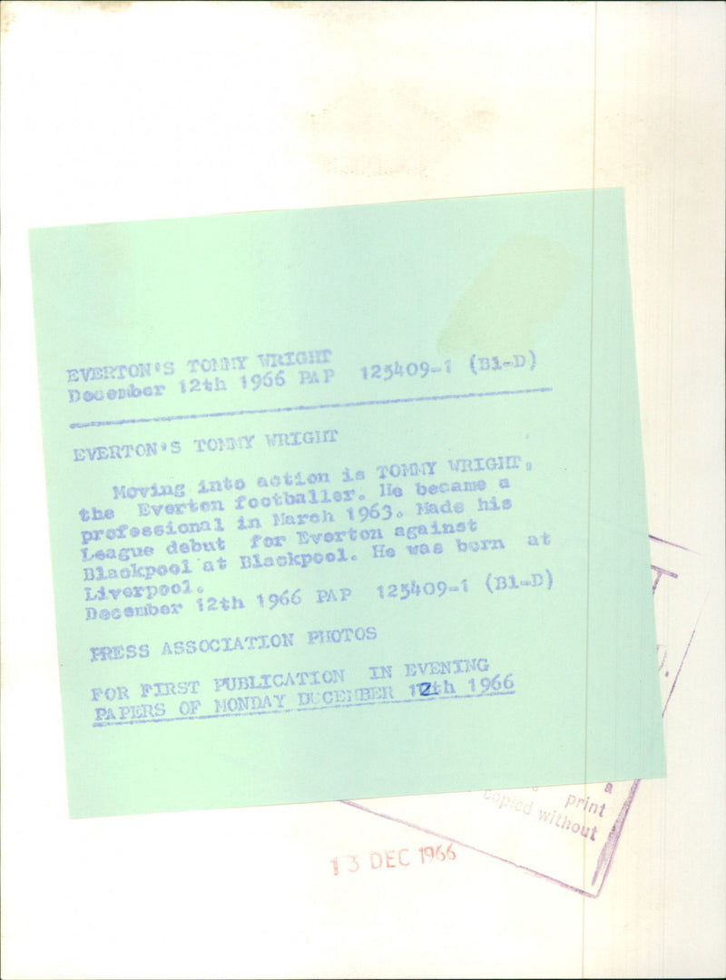 Tommy wright - Vintage Photograph