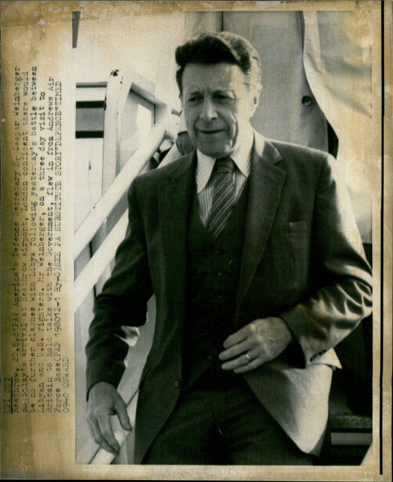 Caspar Weinberger - Vintage Photograph