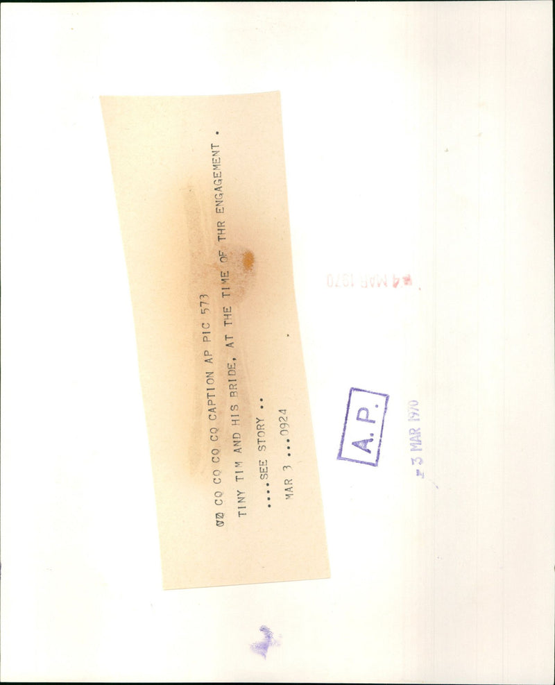 Tiny Tim - Vintage Photograph