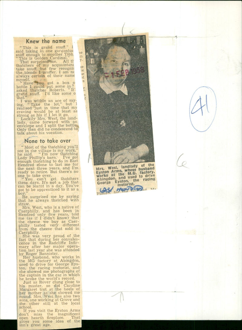 Mrs. West - Vintage Photograph