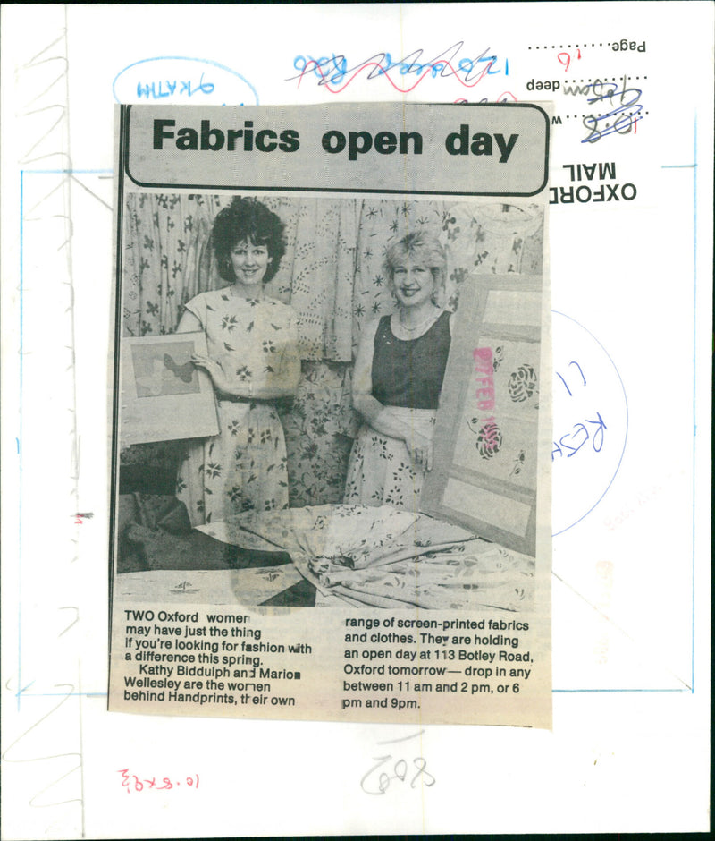 Fabrics open day - Vintage Photograph