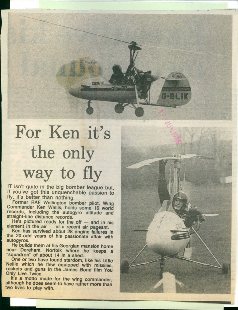 Ken Wallis - Vintage Photograph