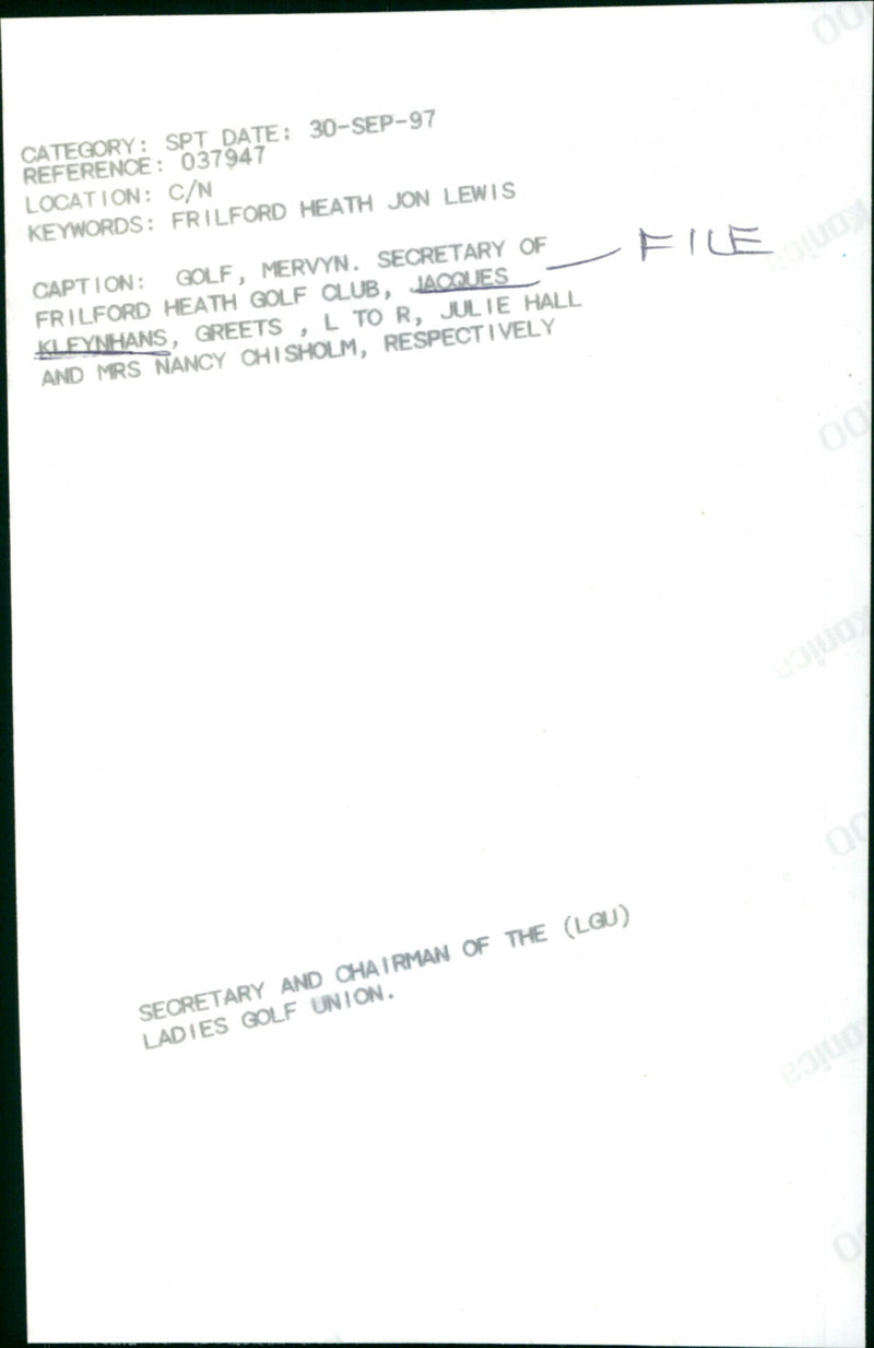 Jacques Kleynhans - Vintage Photograph