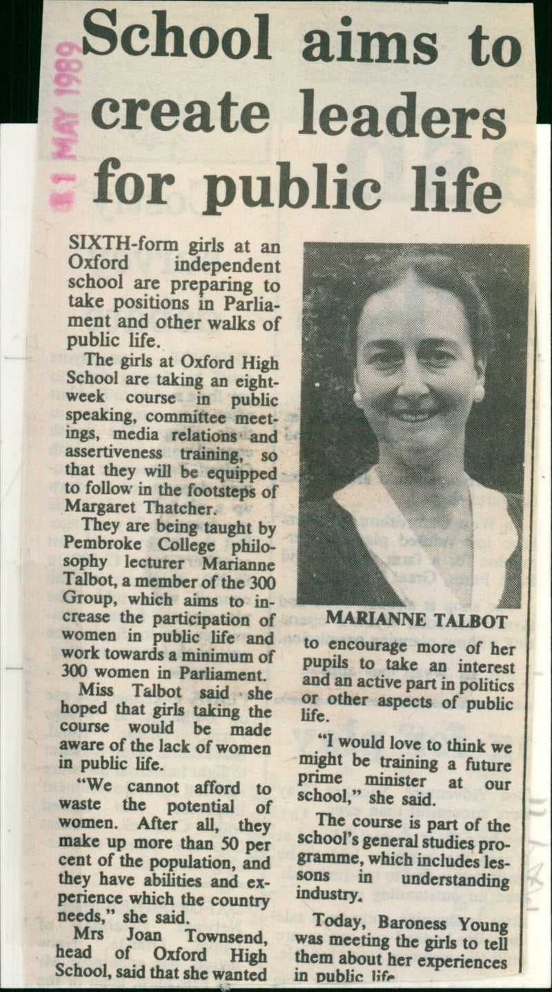 Marianne Talbot - Vintage Photograph