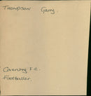 Garry Thompson - Vintage Photograph