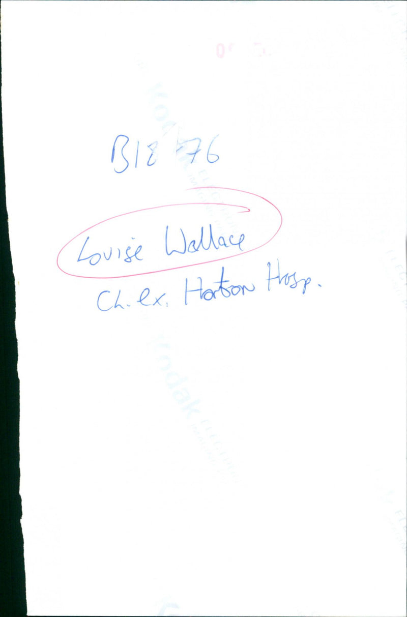 Louise Wallace - Vintage Photograph