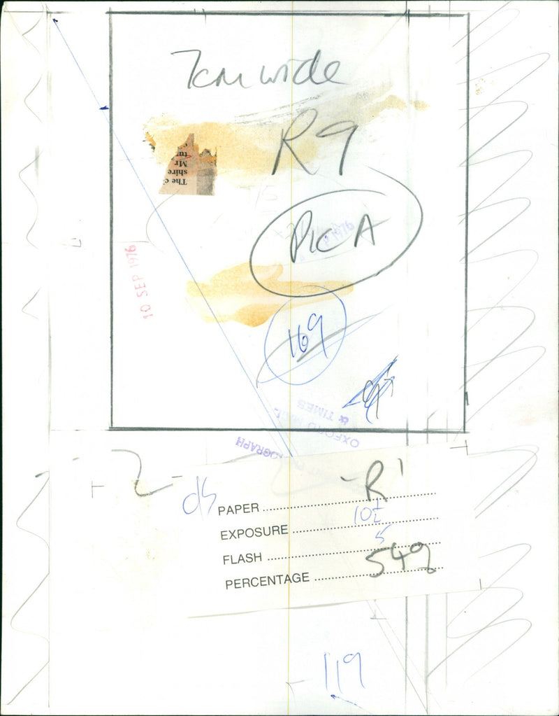 guess the weight of the pumpkin - Vintage Photograph