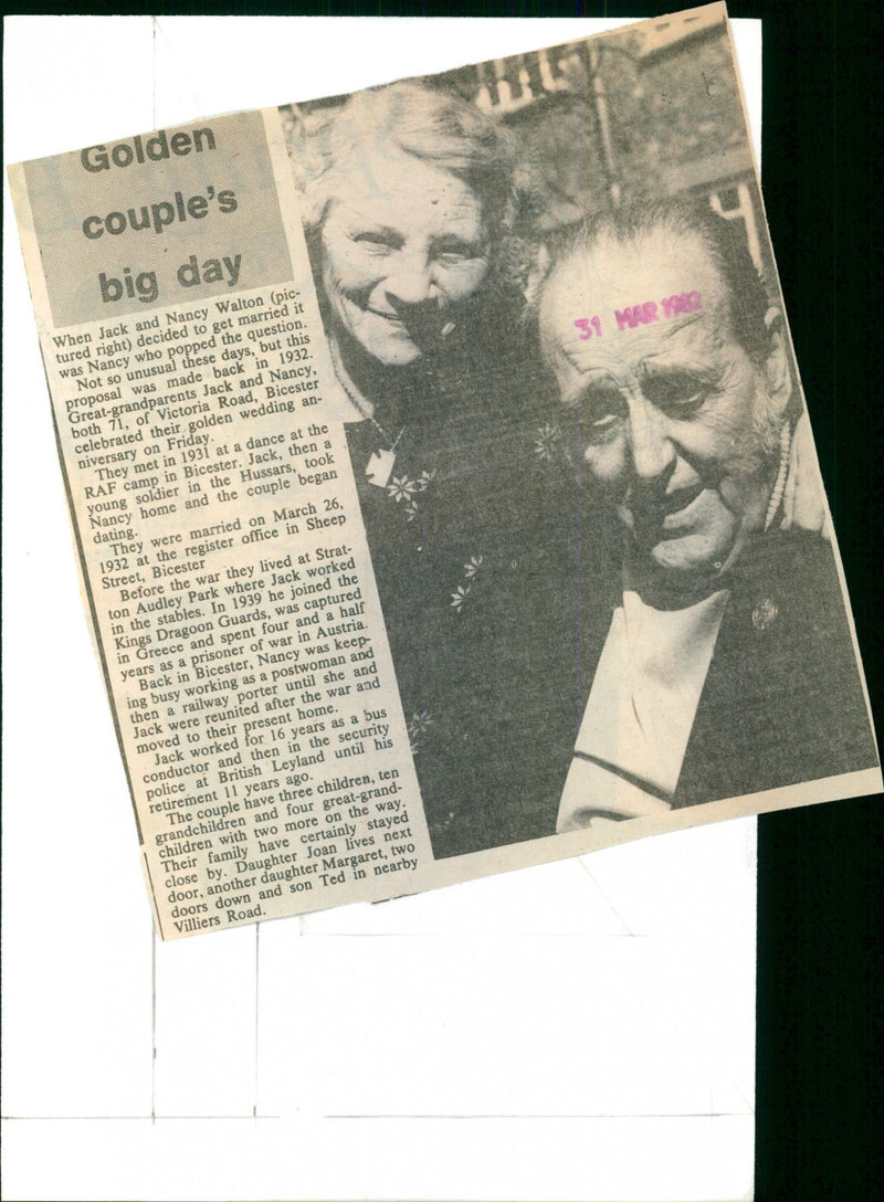 Jack and Nancy Walton - Vintage Photograph