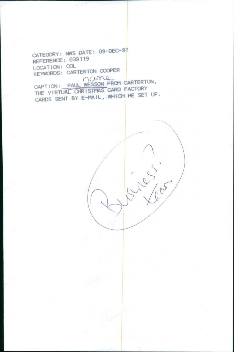 Paul Wesson - Vintage Photograph