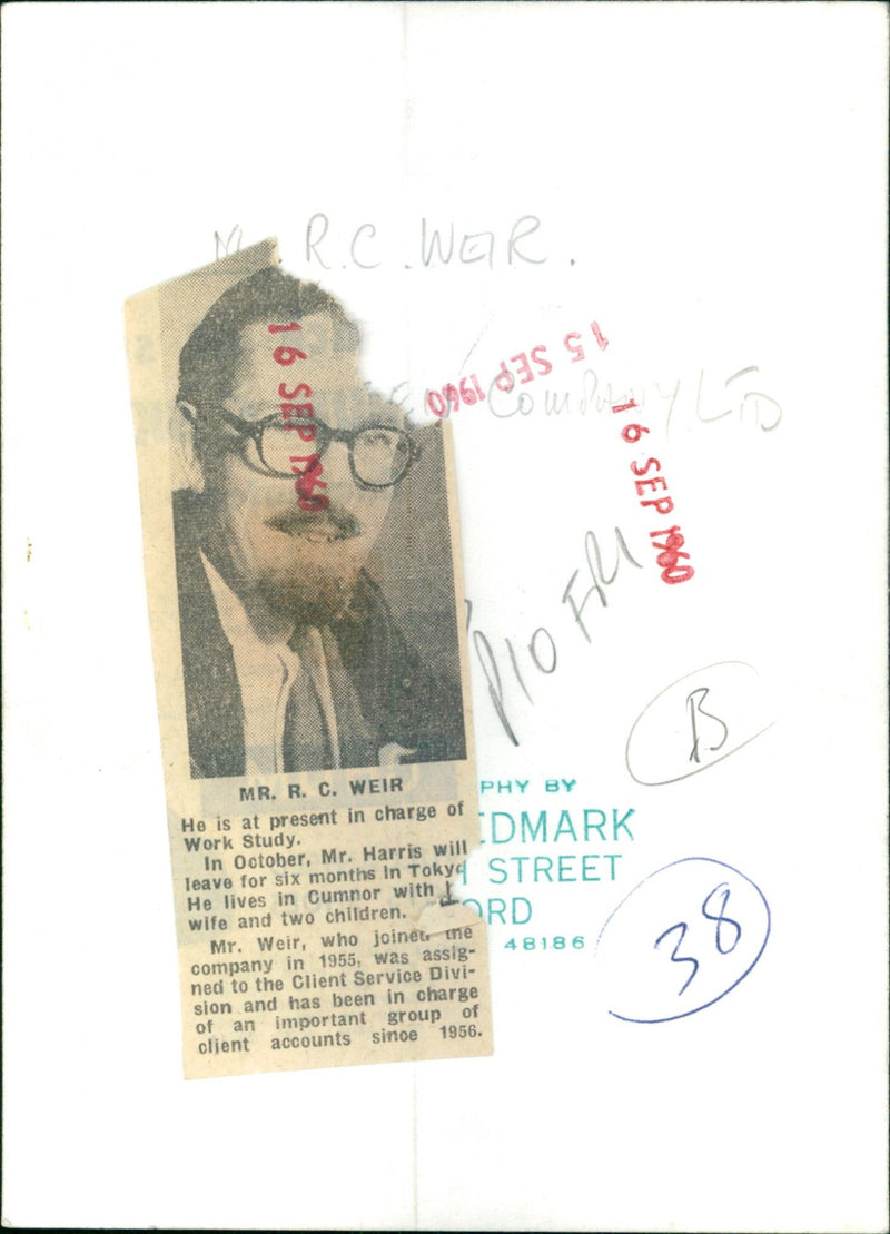 Robert weir - Vintage Photograph