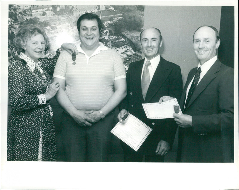 Pamela Walker, Michael Smith, Ronald Carter and Brian Guest - Vintage Photograph