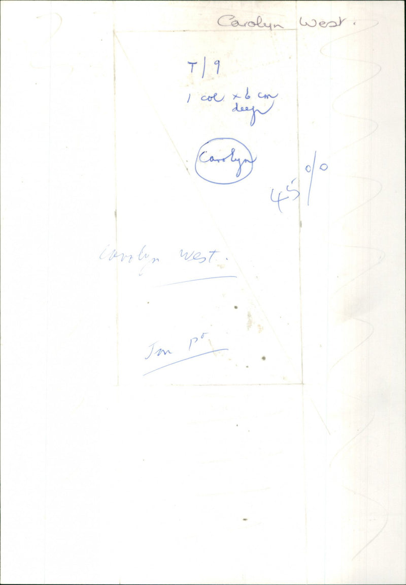 Carolyn West - Vintage Photograph