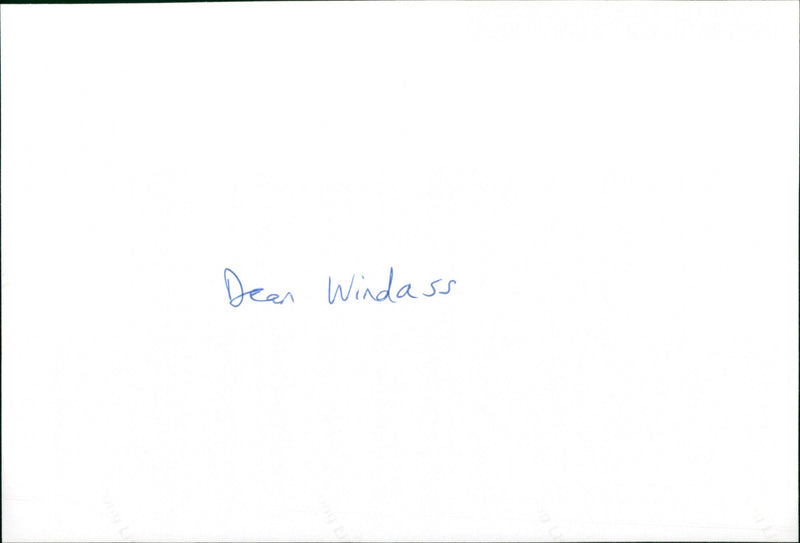 Dean Windass - Vintage Photograph