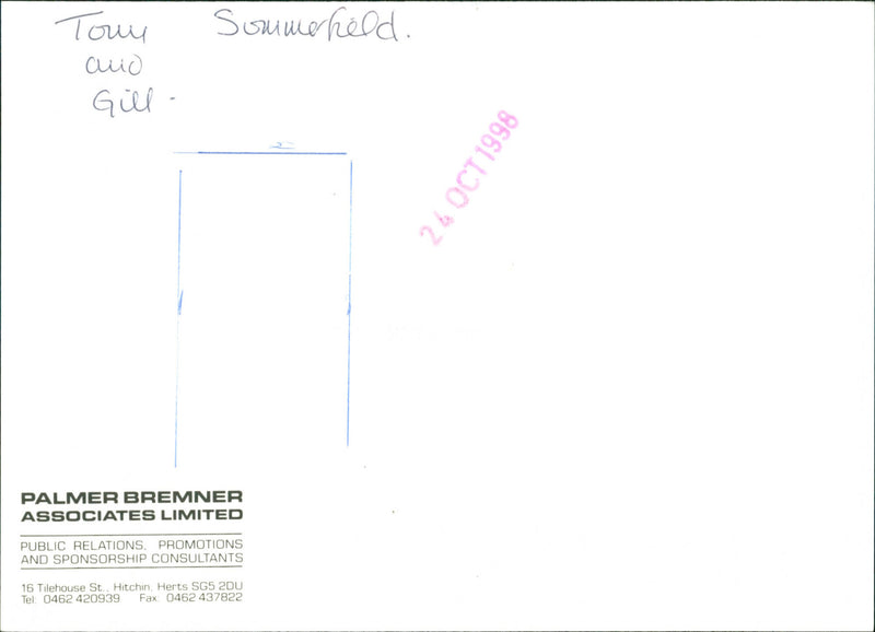 Tony and Gill Sommerfield - Vintage Photograph