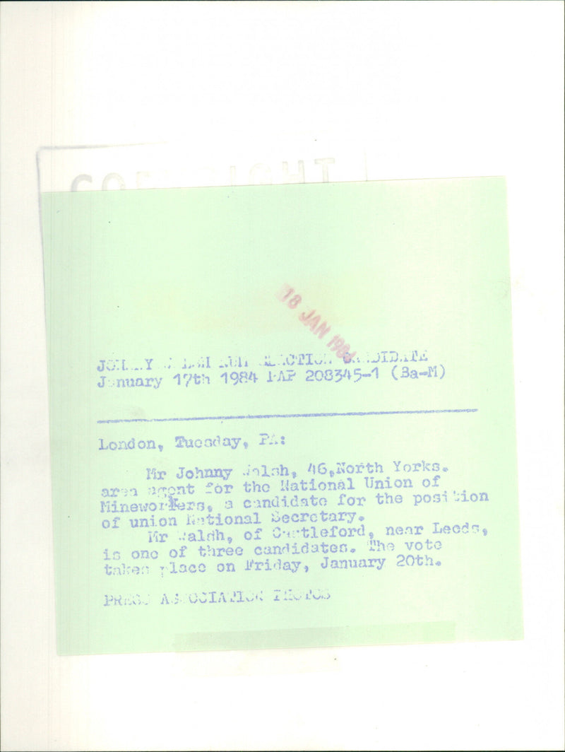 Johnny Walsh - Vintage Photograph