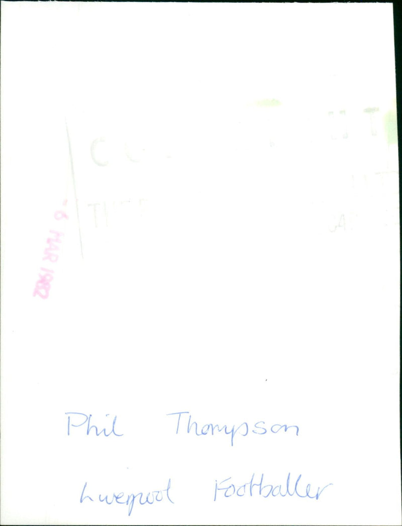 Phil Thompson - Vintage Photograph