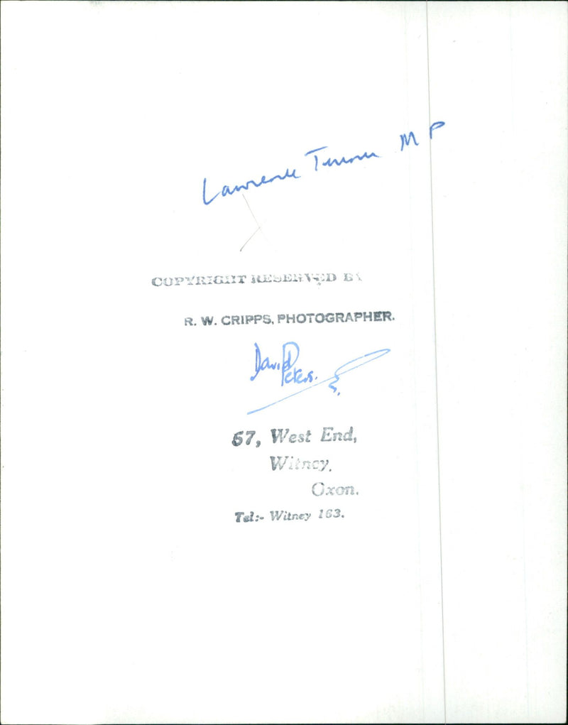 Lawrence Turner - Vintage Photograph