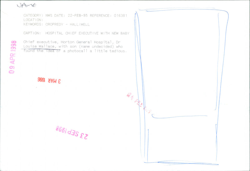 Louise Wallace - Vintage Photograph