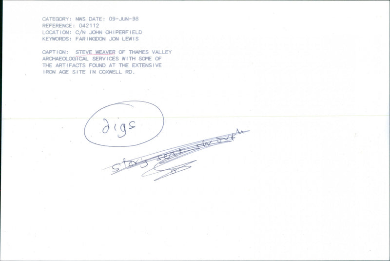 Steve Weaver - Vintage Photograph