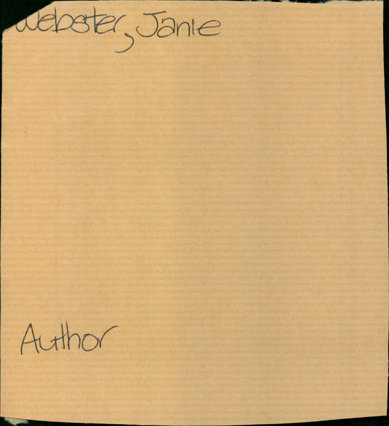 Webster Janie - Vintage Photograph