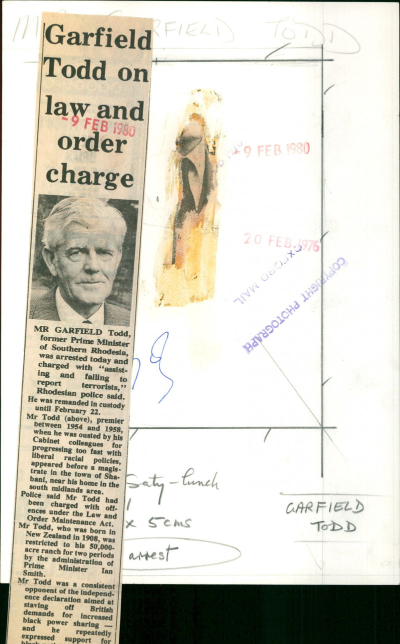 Garfield Todd - Vintage Photograph