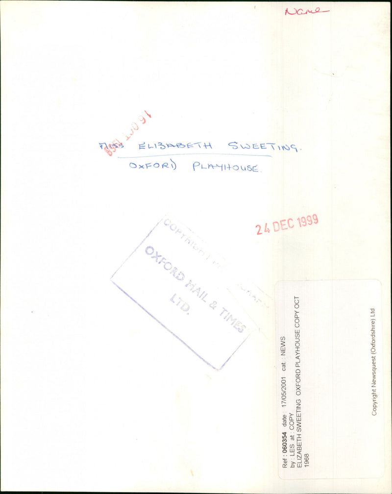 Elizabeth Sweeting - Vintage Photograph