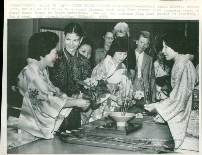 Queen Silvia of Sweden - Vintage Photograph