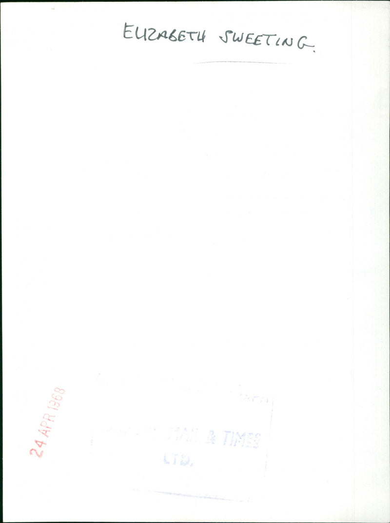 Elizabeth Sweeting - Vintage Photograph