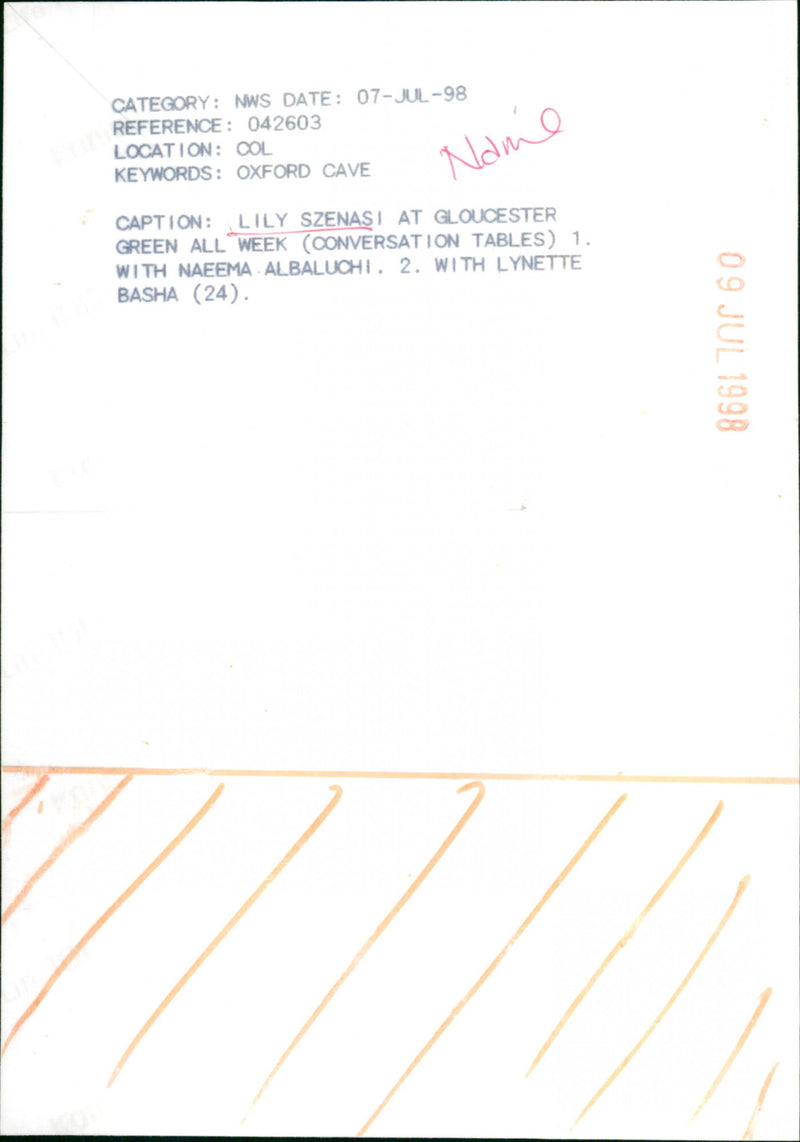 Lily Szenasi, Naeema Albaluchi - Vintage Photograph