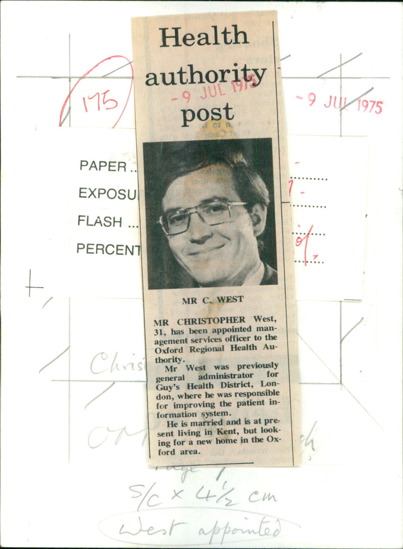 Christopher West - Vintage Photograph