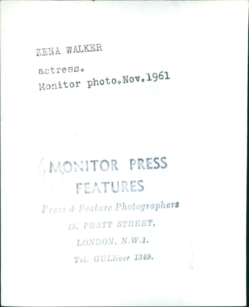 Zena Walker - Vintage Photograph