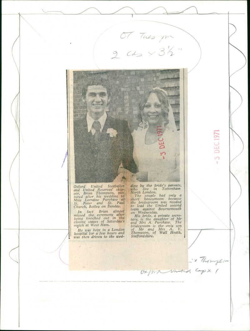 Brian Thompson - Vintage Photograph