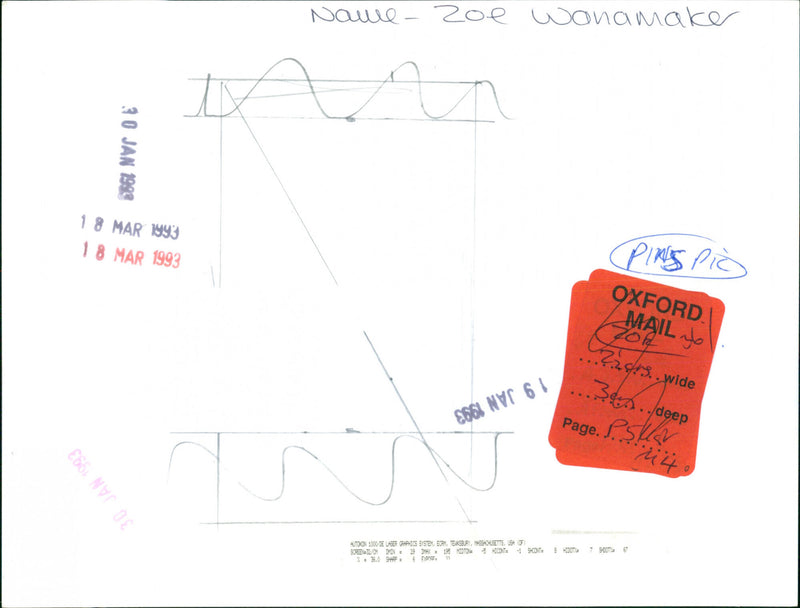 Zoe Wanamaker - Vintage Photograph