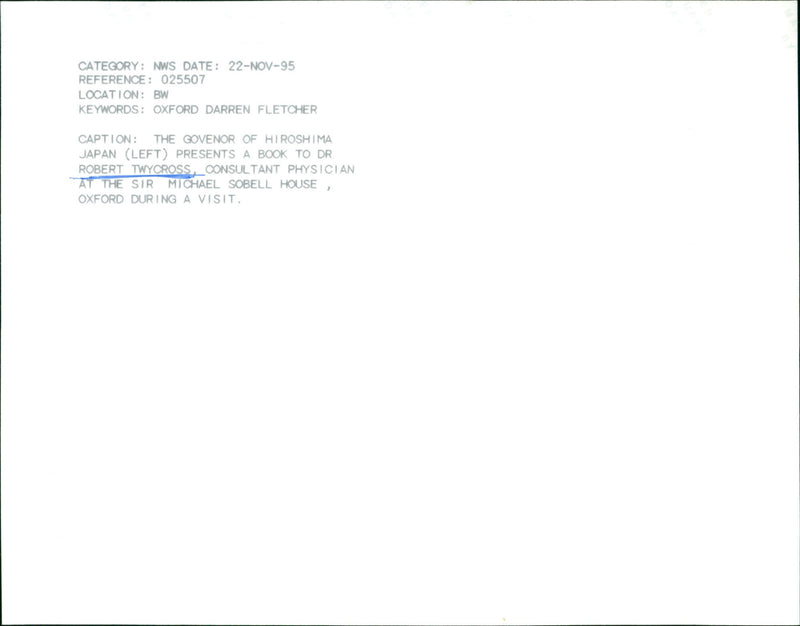 Robert Twycross - Vintage Photograph