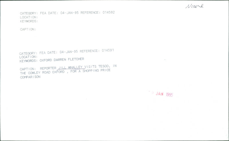 Jill Whalley - Vintage Photograph