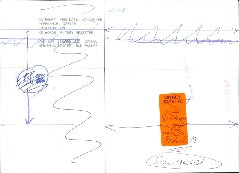 Rod Walker - Vintage Photograph