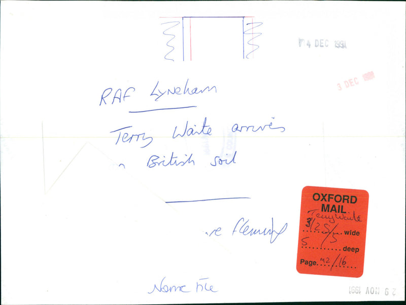 Terry Waite - Vintage Photograph