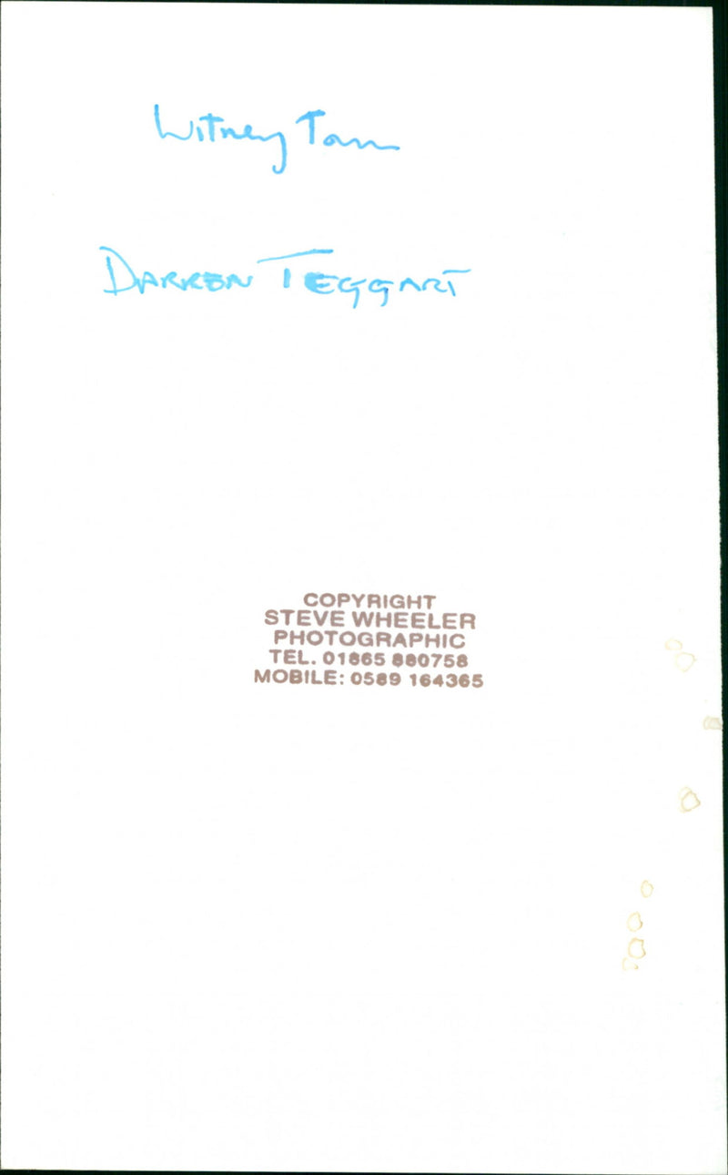 Darren Teggart - Vintage Photograph