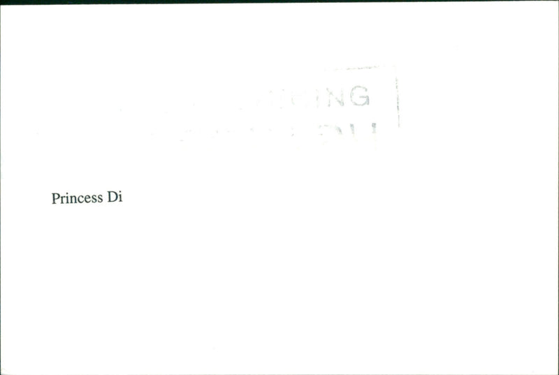 Princess Di - Vintage Photograph