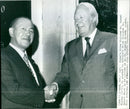 Kakuei Tanaka & Edward Heath - Vintage Photograph