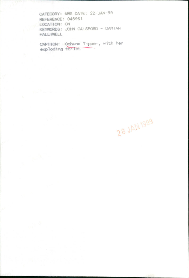 Oohuna Tipper - Vintage Photograph