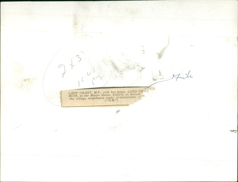 Lady Grant MP - Vintage Photograph