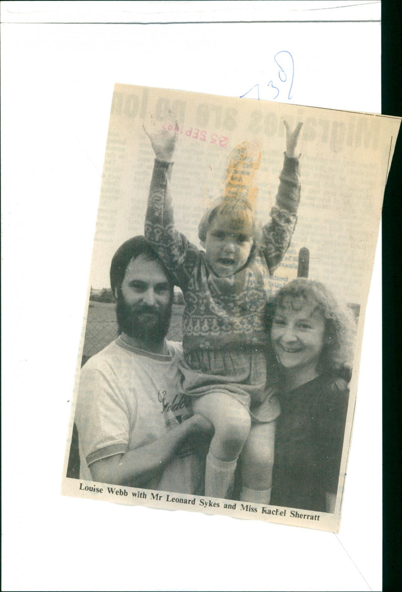 Louise webb, Mr leonard sykes, miss rachel sherratt - Vintage Photograph