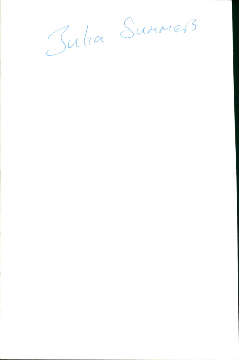 Julia Summers - Vintage Photograph