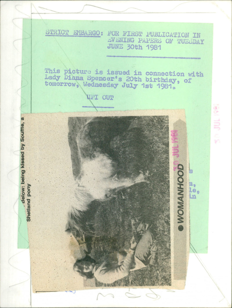 Lady Diana Spencer - Vintage Photograph