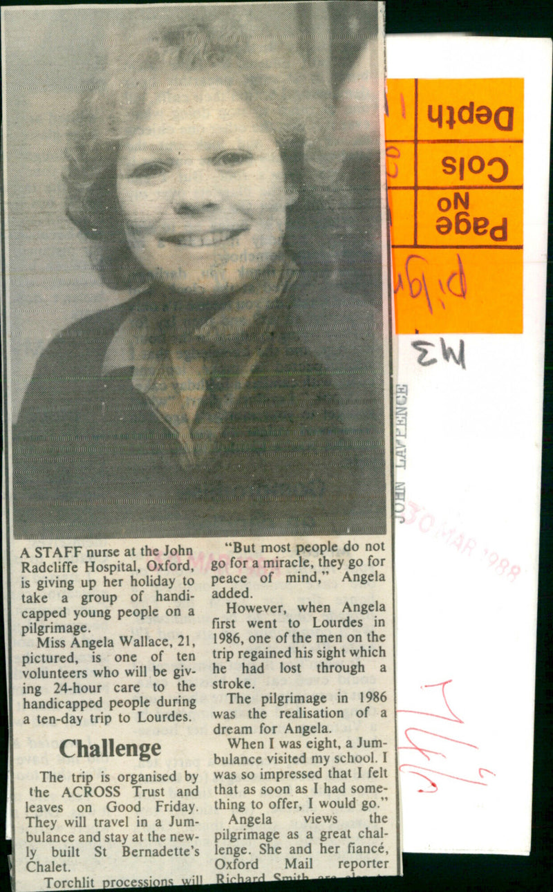 Angela Wallace - Vintage Photograph