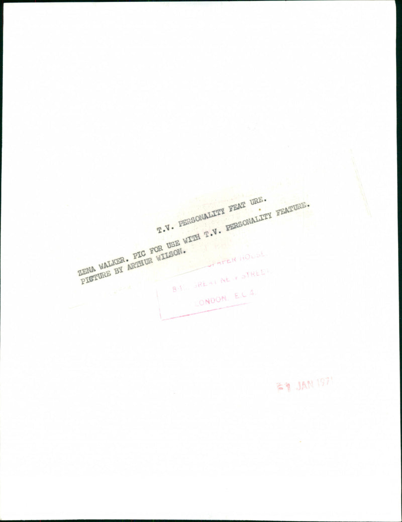 Zena Walker - Vintage Photograph