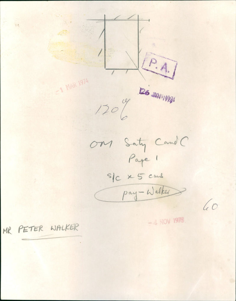 Peter Walker - Vintage Photograph